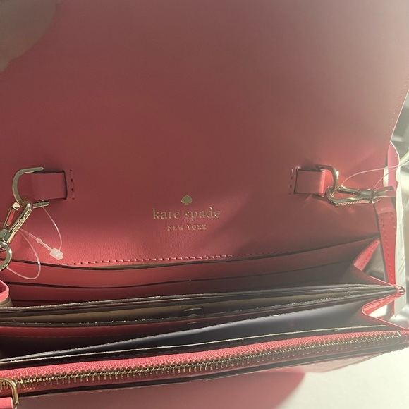 NEW Kate Spade Leather Kerri Crossbody Bag, Bright Blush - Picture 9 of 9